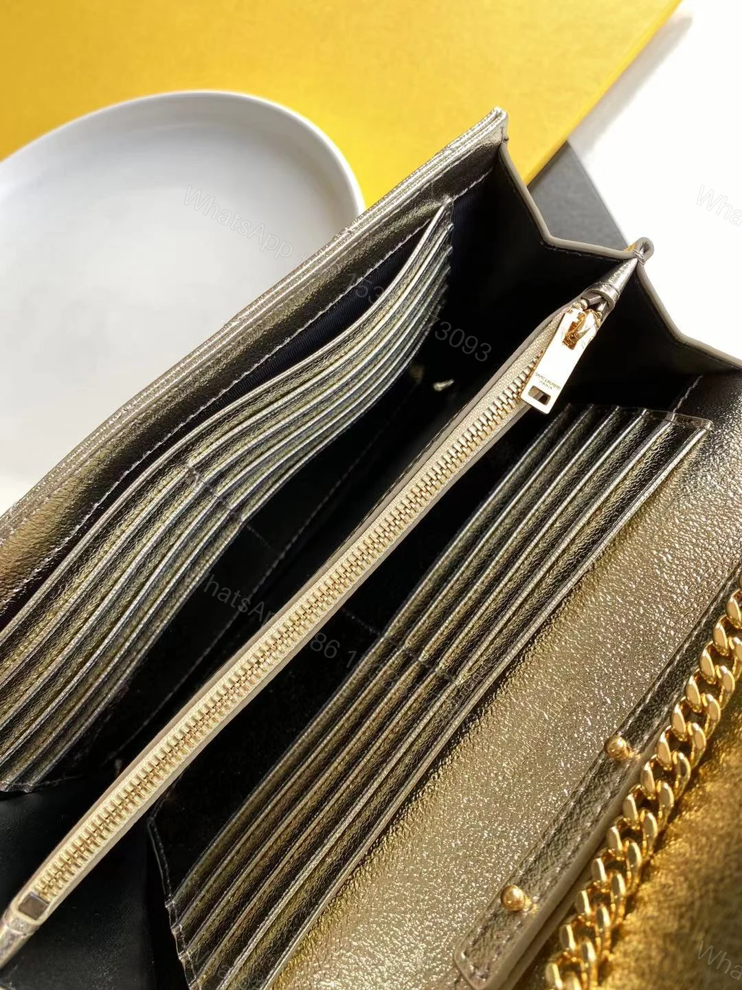 View 3 of Ysl Gold Clutch Ysl Sling Bag