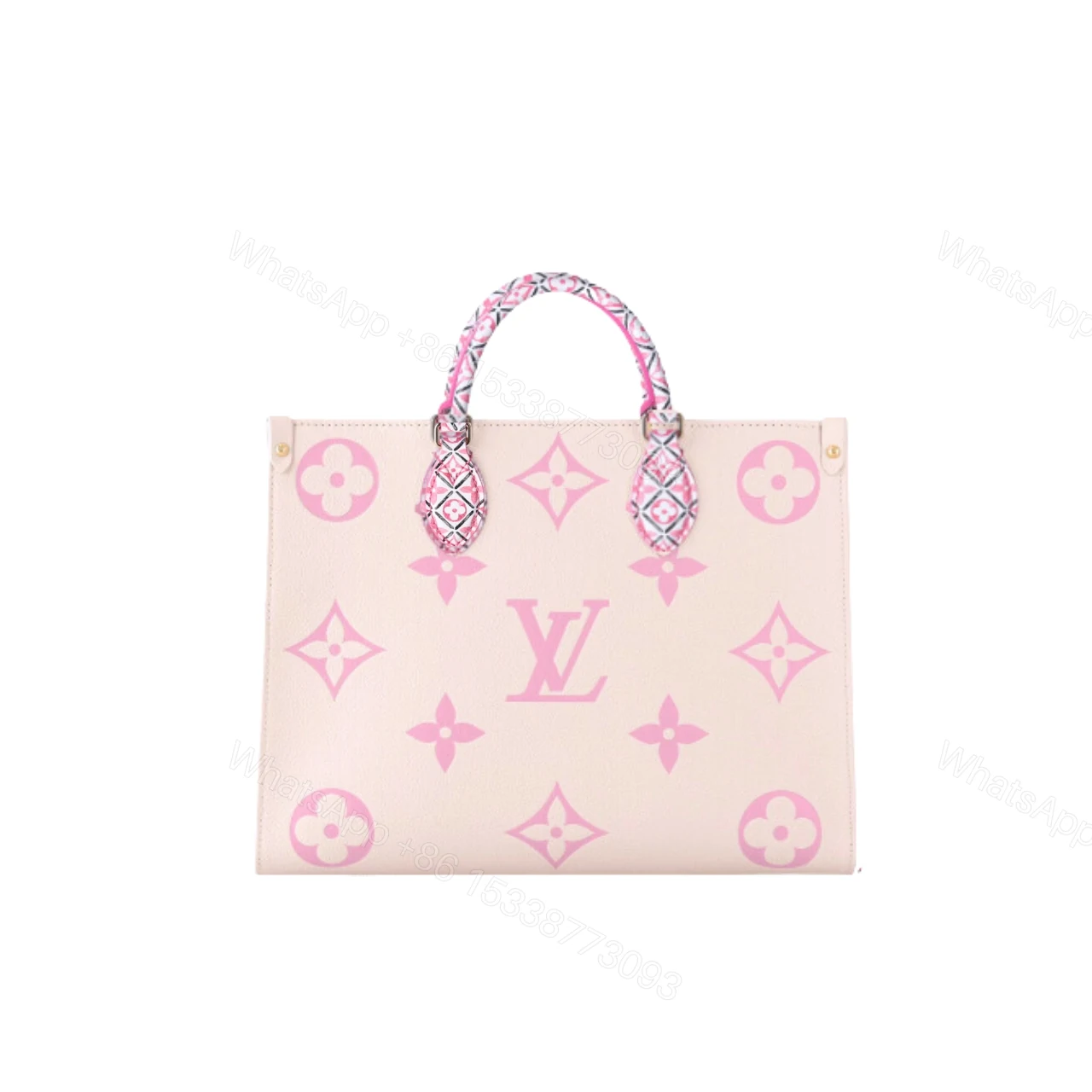LOUIS VUITTON BY THE POOL ON THE GO PM TOTE BAG PINK 34CM M22976 — view 1