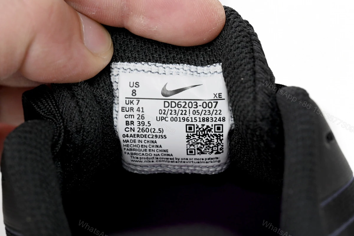 View 9 of Nike Air Winflo 9 Black Blue and Yellow DD6203-007