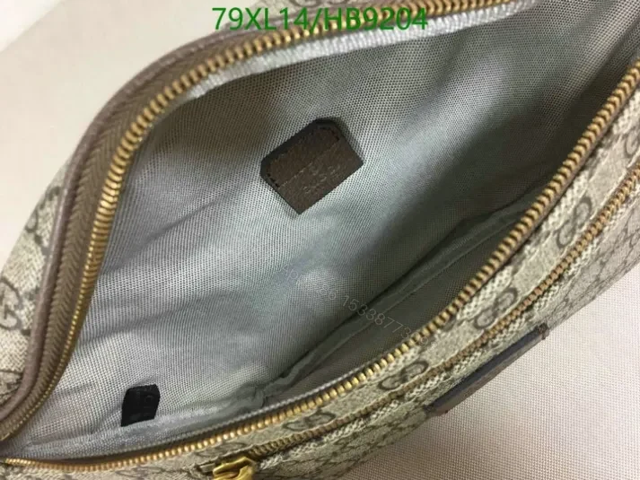 View 5 of Gucci Faux Supreme GG Beige Belt Bag HC5548 – Designer High-Quality Waist Bag