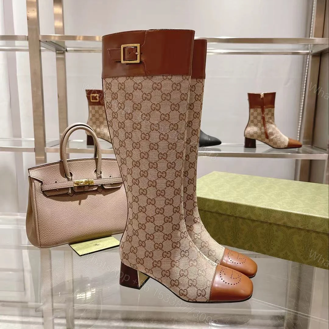 GG Beige GG Supreme Boots — view 1