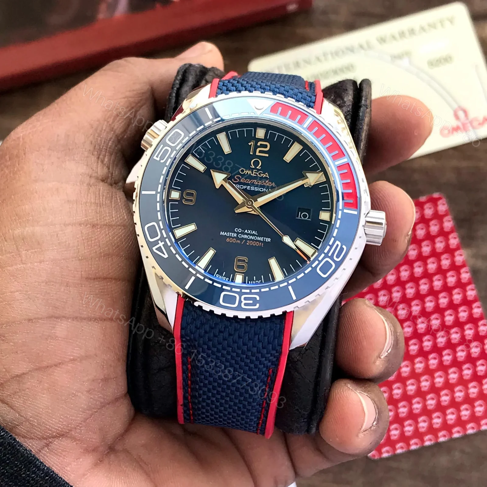 View 2 of Omega Men Swiss Automaker Domed Crystal Watch