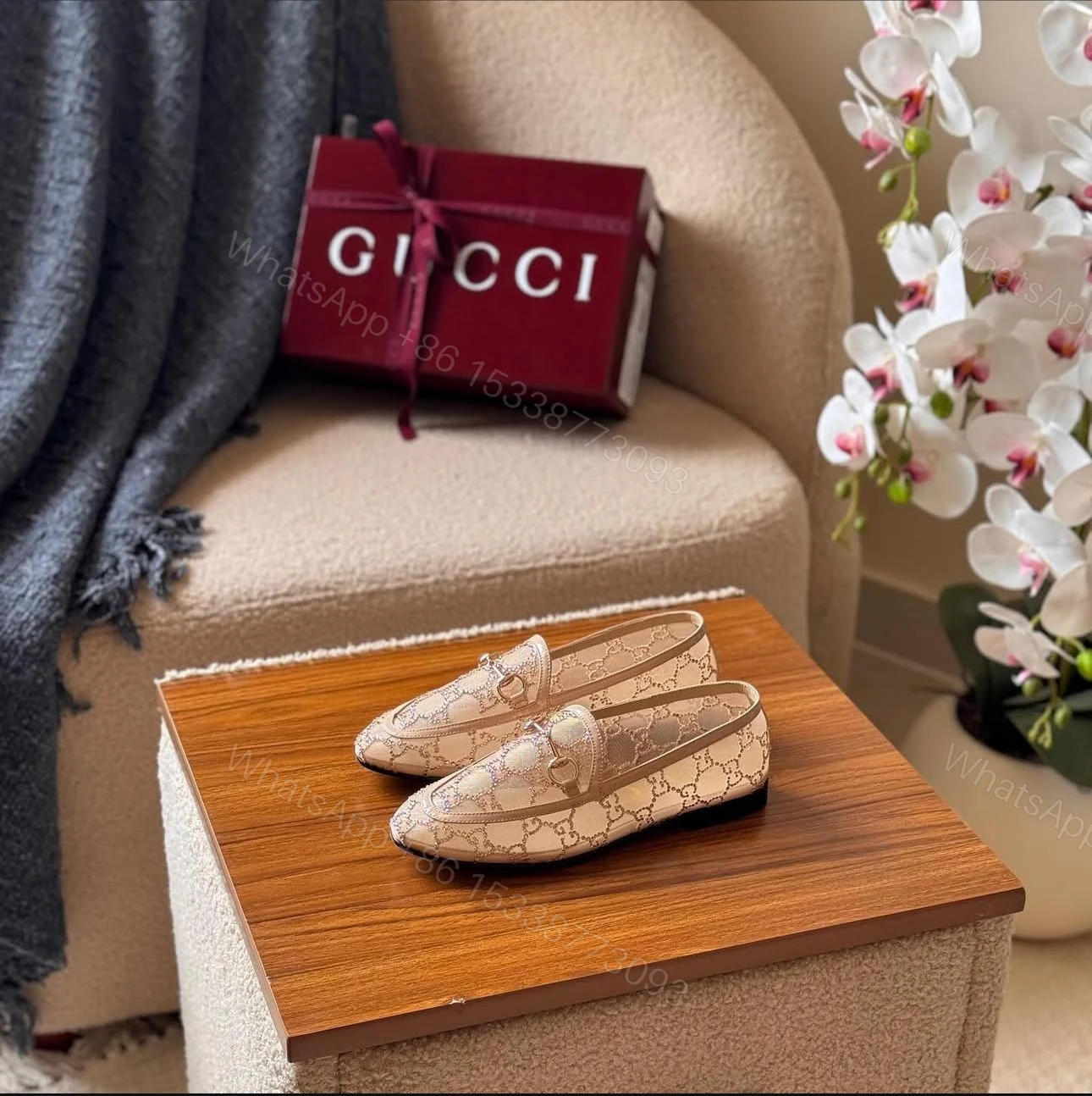 First Copy Gucci Swarovski Loafers — view 1