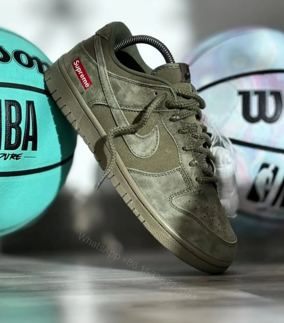 View 3 of First Copy Nike SB Dunk Supreme Olive Green