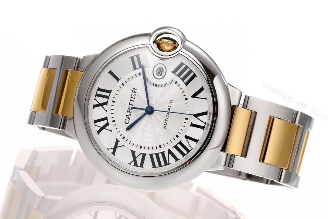 View 7 of GF Factory Cartier Ballon Bleu 42mm Two-Tone Stainless Steel and Gold Automatic Watch
