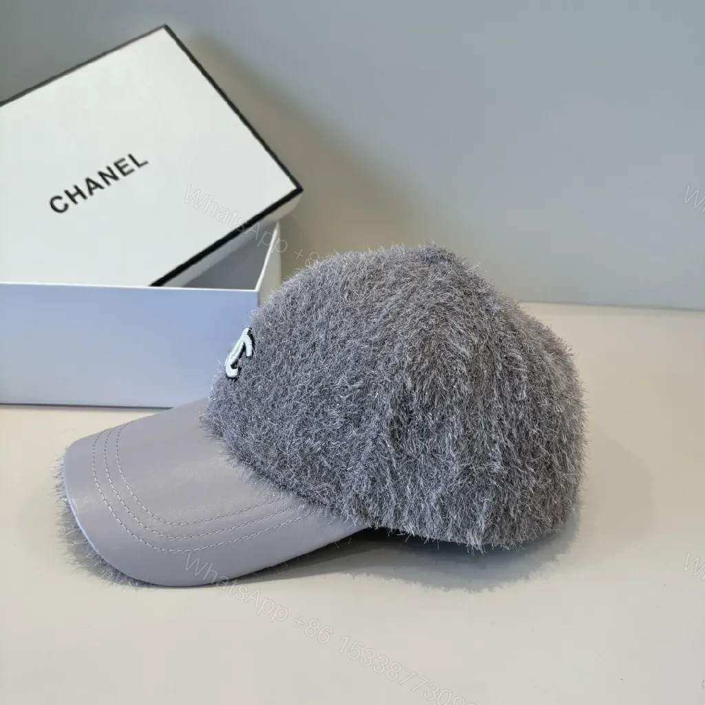View 5 of Lux Fur-Trim Cap: Subtle Luxe, Soft Comfort, Modern Style