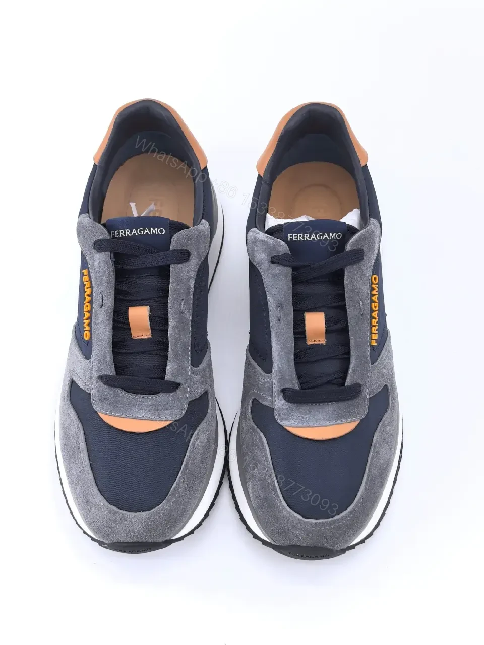 View 2 of Casual Luxe Suede Sneaker with Textured Blocks, Mens Footwear