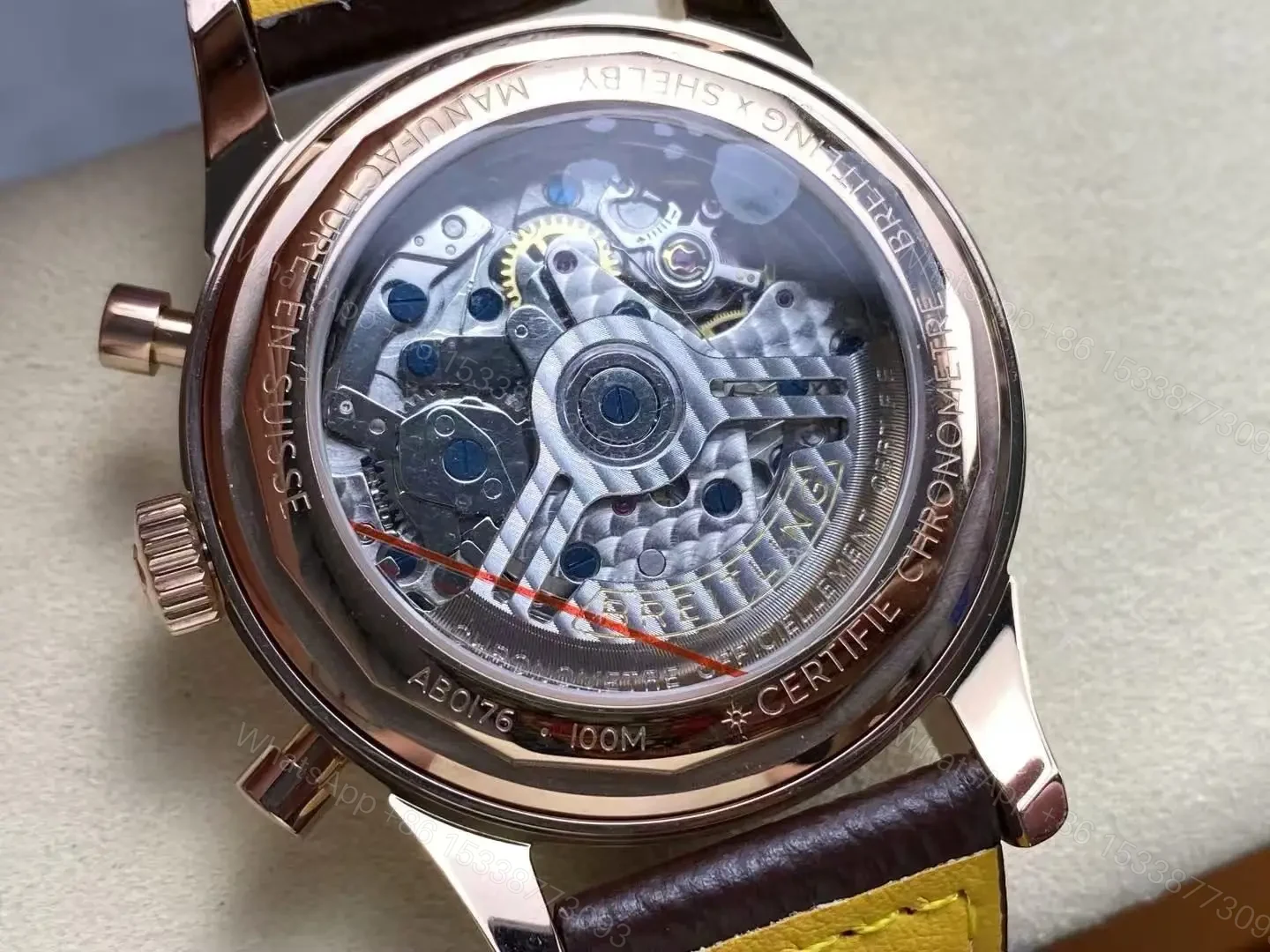 View 6 of Replica Breitling Puya Rose Gold Watch