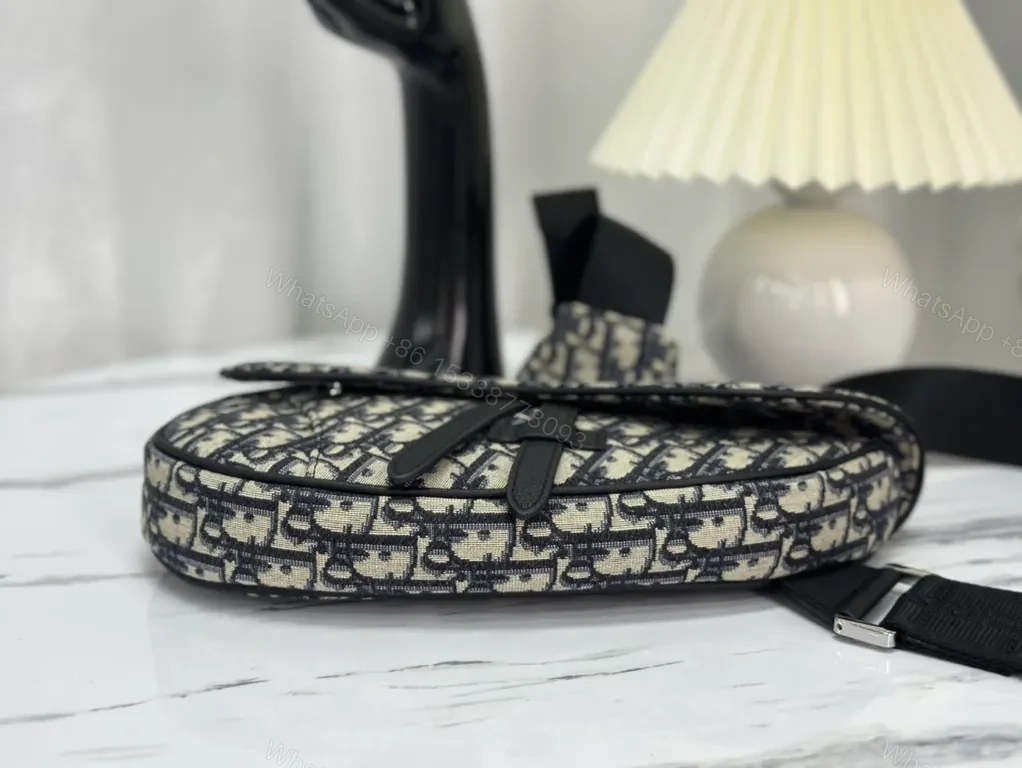 View 7 of Dior Monogram Saddle Bag: Textured Daily Chic