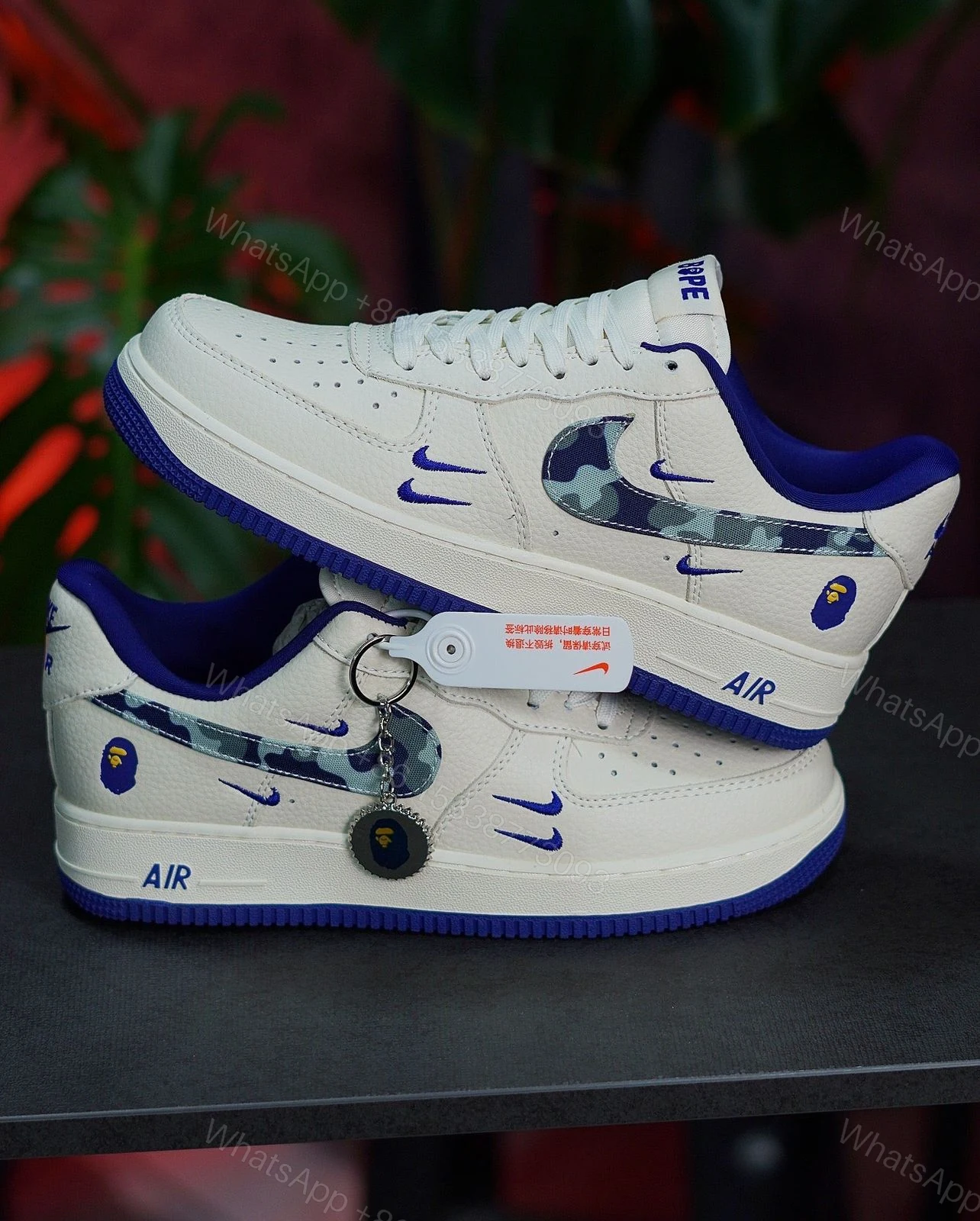 View 2 of FIRST COPY NIKE AIRFORCE CUSTOM BAPE SHOES FOR MAN