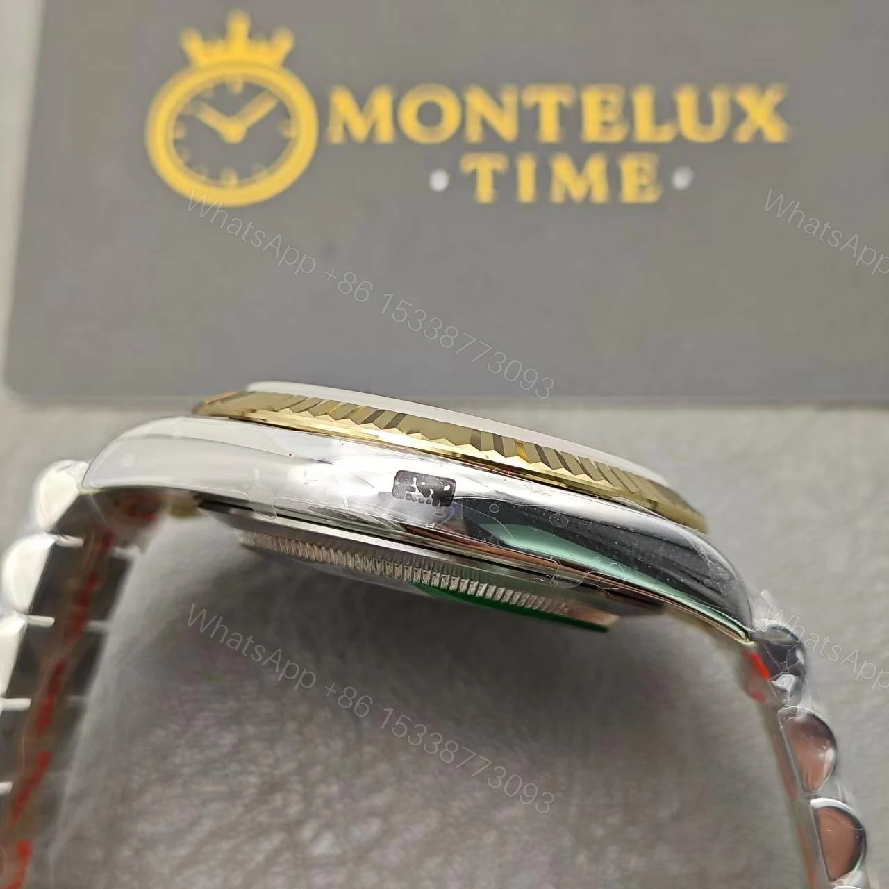 View 6 of Replica Rolex Datejust Rhodium Dial 126333 “Wimbledon” Fluted Jubilee 41mm Superclone