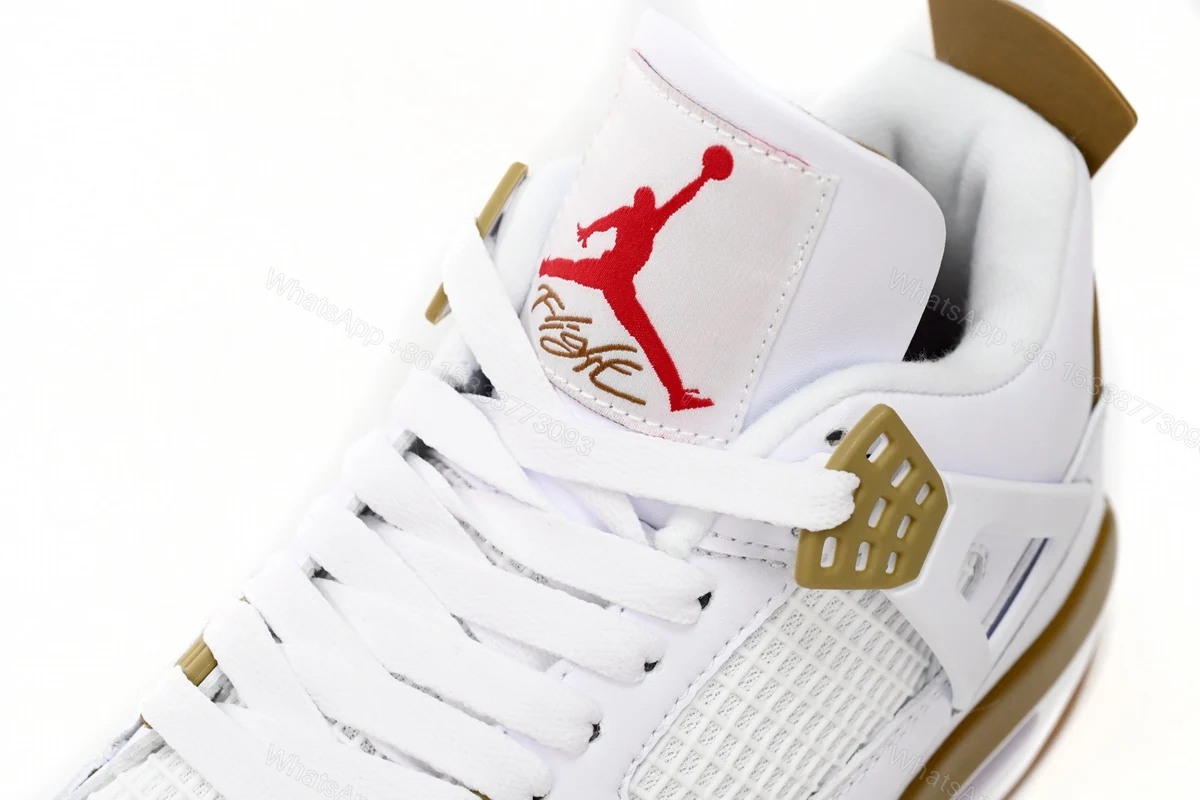 View 8 of Nike SB x Air Jordan 4 White Brown DR5415-120 (Top Quality)