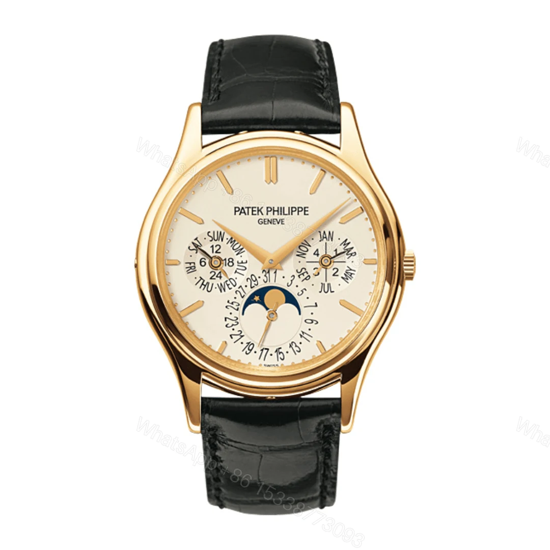 Patek Philippe Grand Complications 5140 White Dial Yellow Gold Replica — view 1