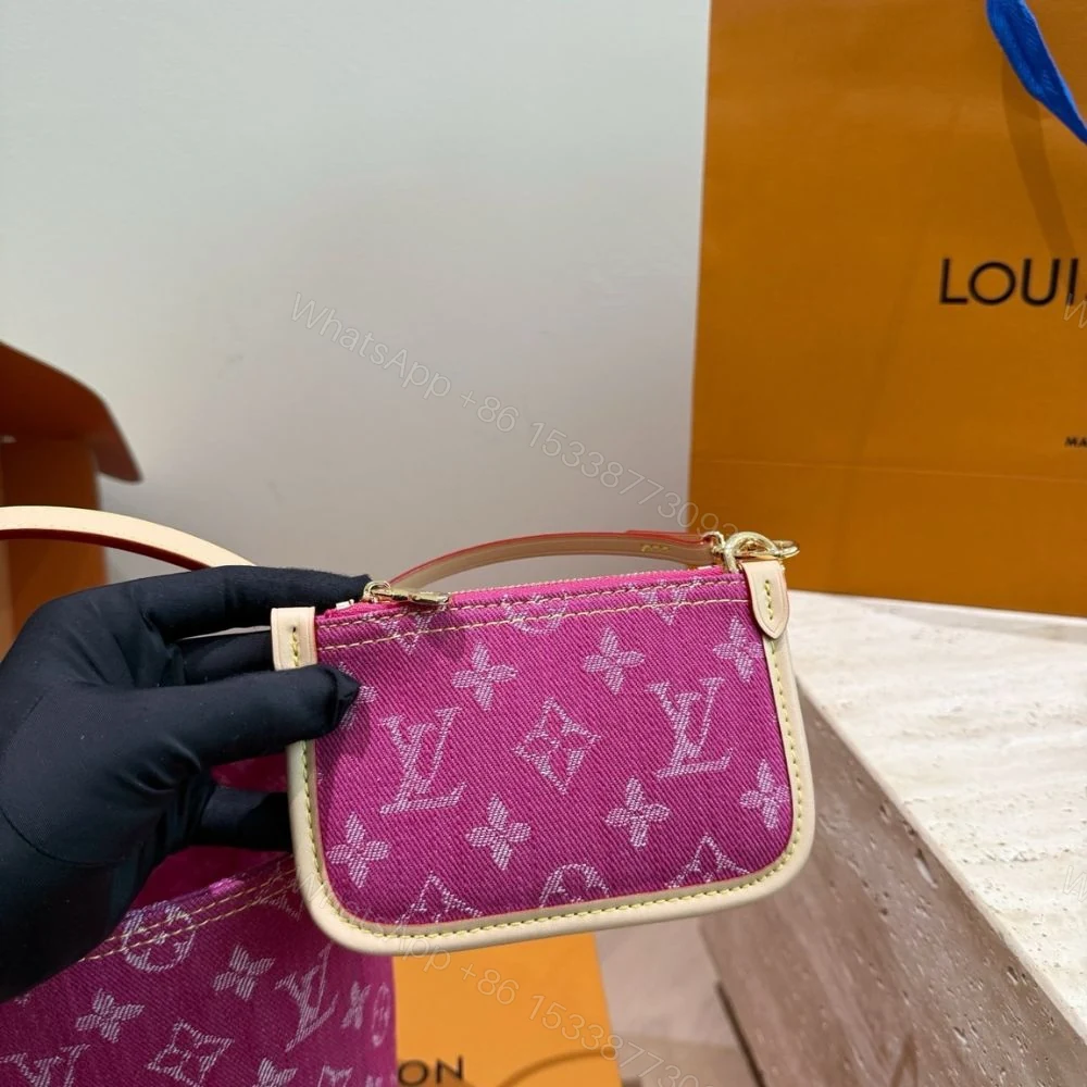 View 7 of Louis Vuitton All In BB Fuchsia Denim 18cm M27626