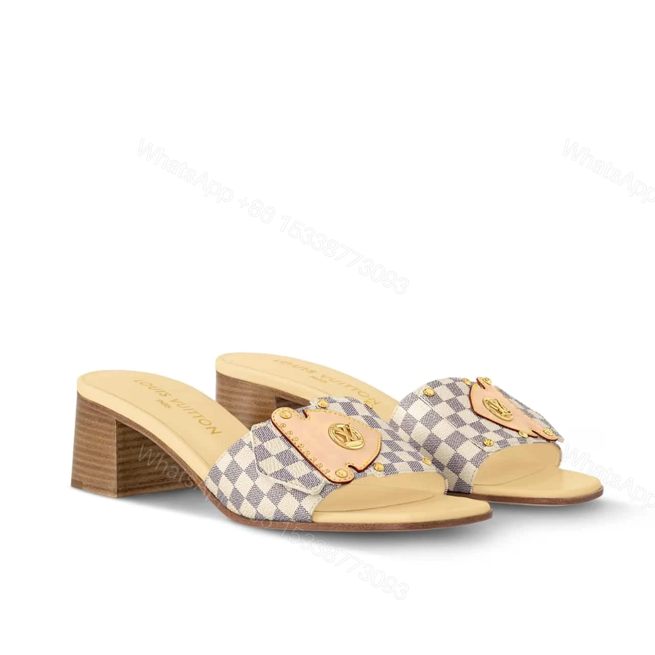 LOUIS VUITTON LV FRAME MULES AZUR 1AHMFM — view 1