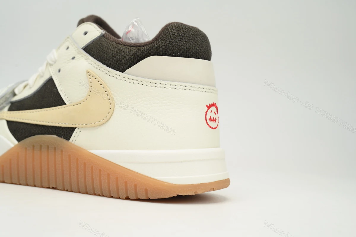 View 8 of Travis Scott × Nike Jordan Jumpman Jack TR White Brown FZ8117-100