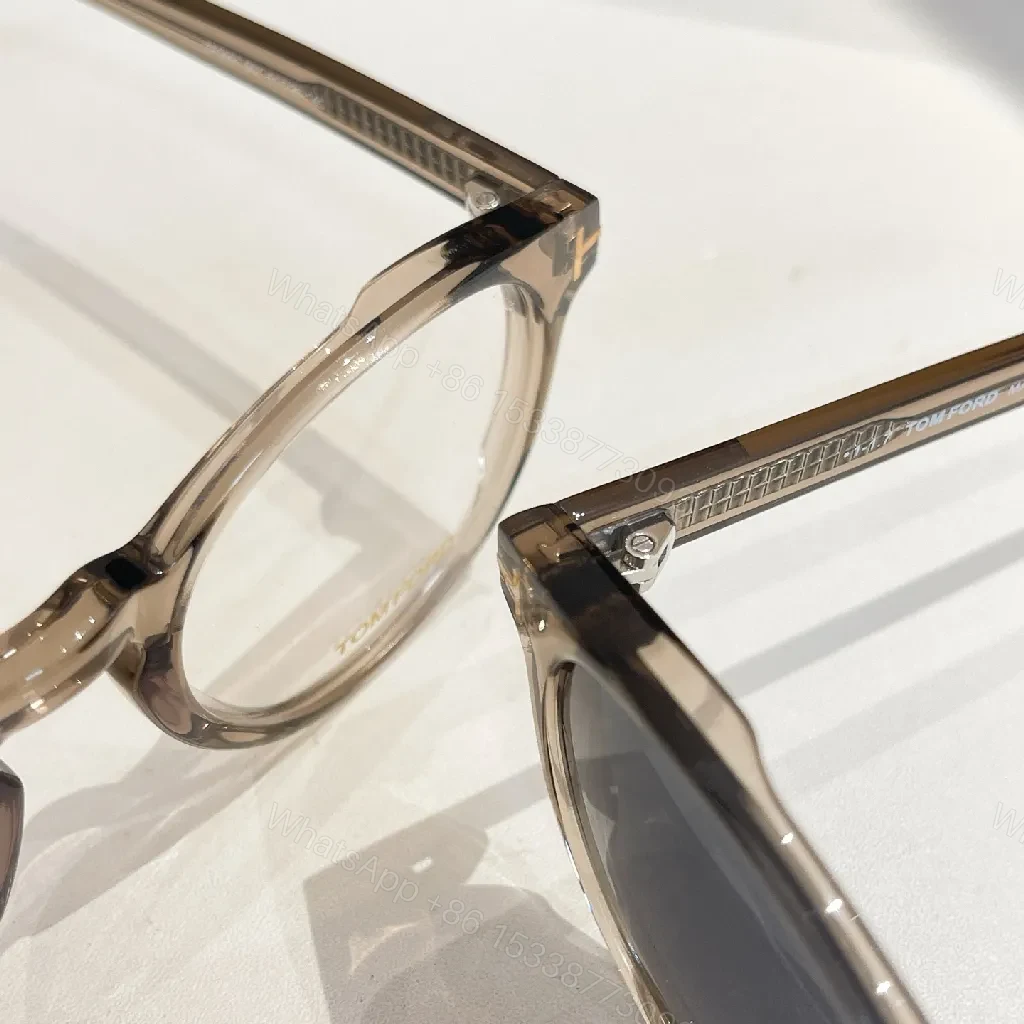 View 6 of Black Acetate Round Frame with Gold-Tone Detailing Eyewear