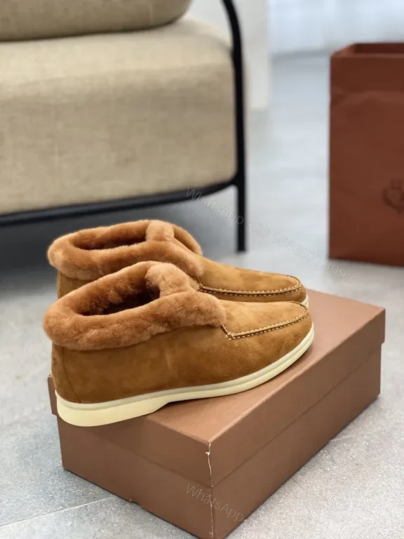 View 6 of Cozy Leather Mule Slippers: Suede & Shearling Luxury Slippers