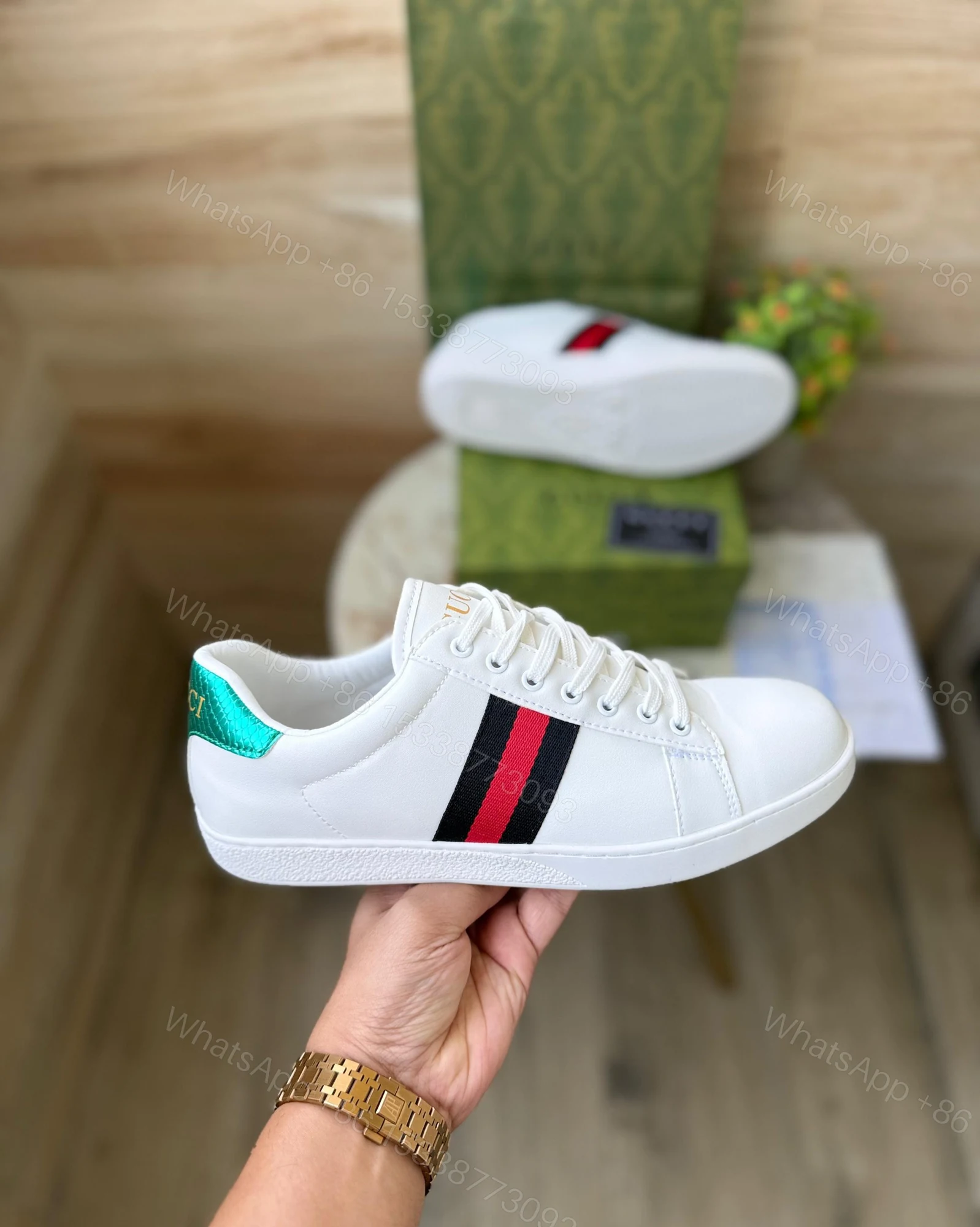 View 8 of FIRST COPY Gucci Ace Top Sneaker