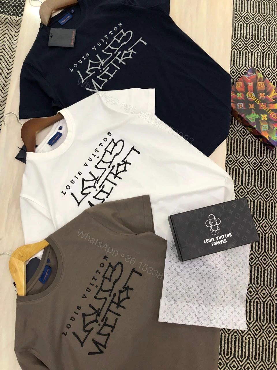 View 10 of FIRST COPY LOUIS VUITTON COTTON LYCRA CREW NECK T-SHIRT