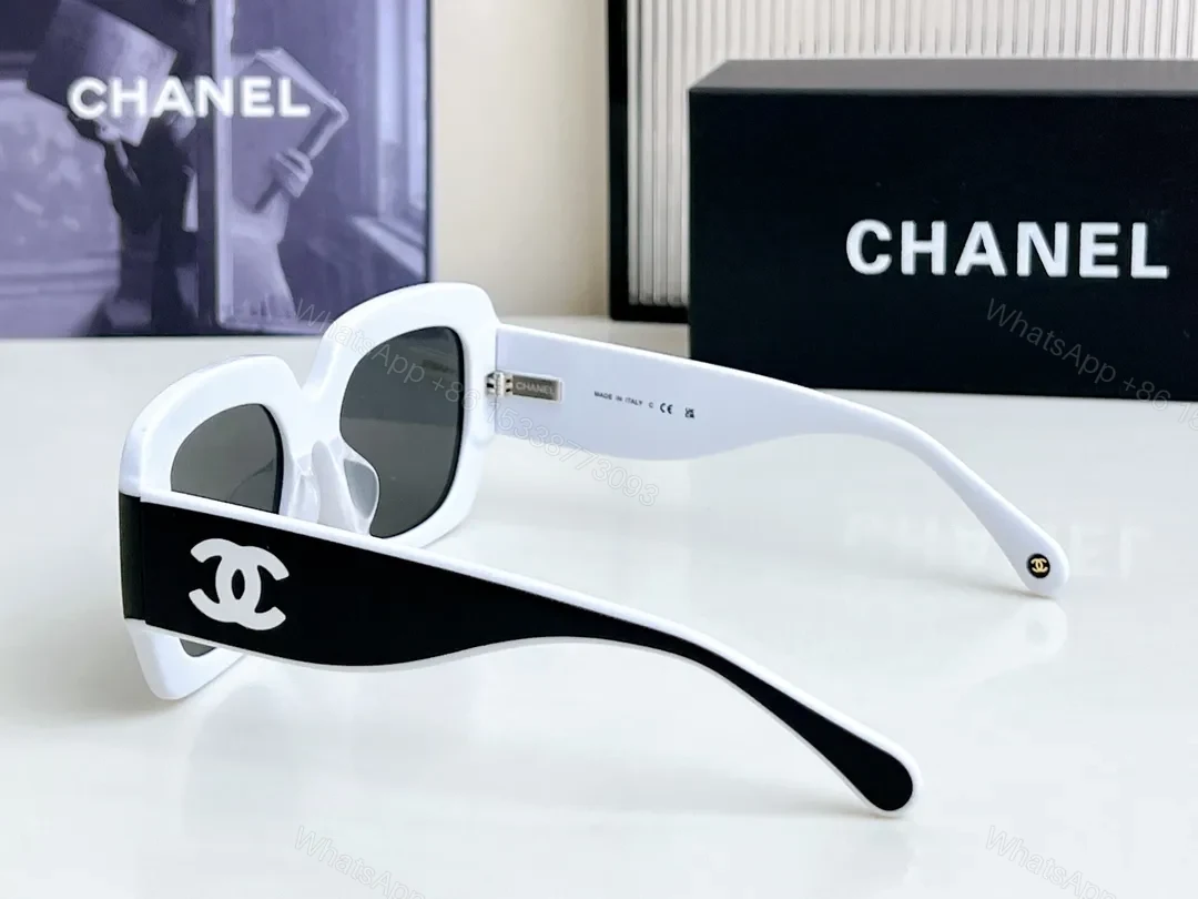 View 8 of Two-Tone Bold Square Sunglasses with Gradient Lenses, Luxury Casual Eyewear
