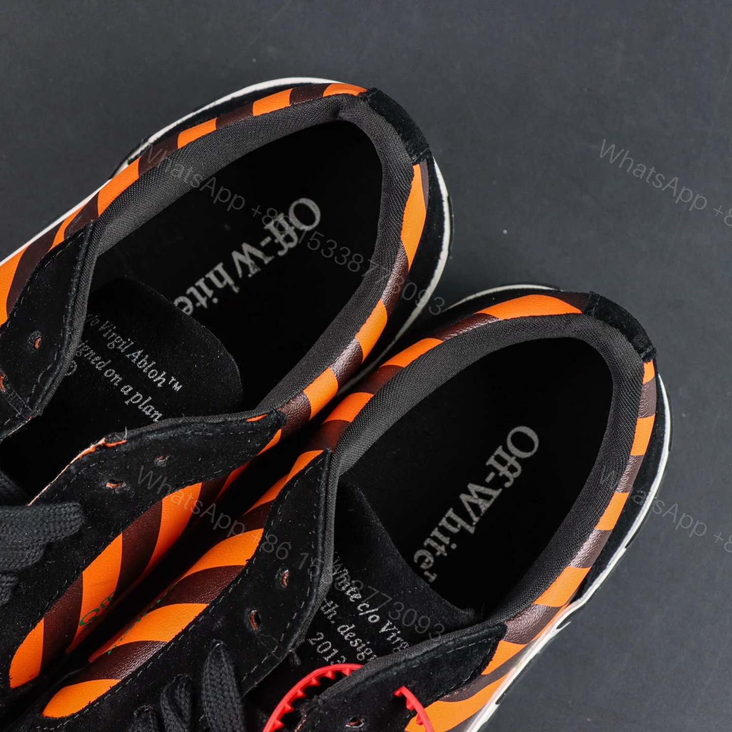 View 4 of Off White Low Vulcanised Black Blue