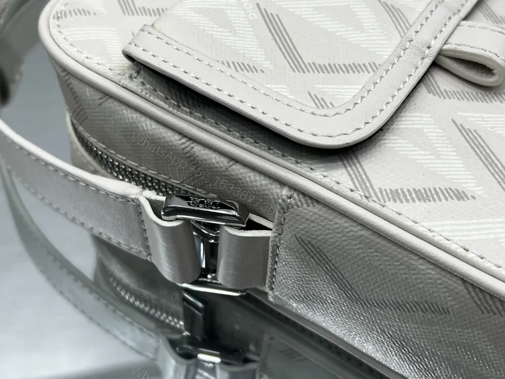 View 8 of Chic Oblique Crossbody Bag: Grey Dior Leather Trim