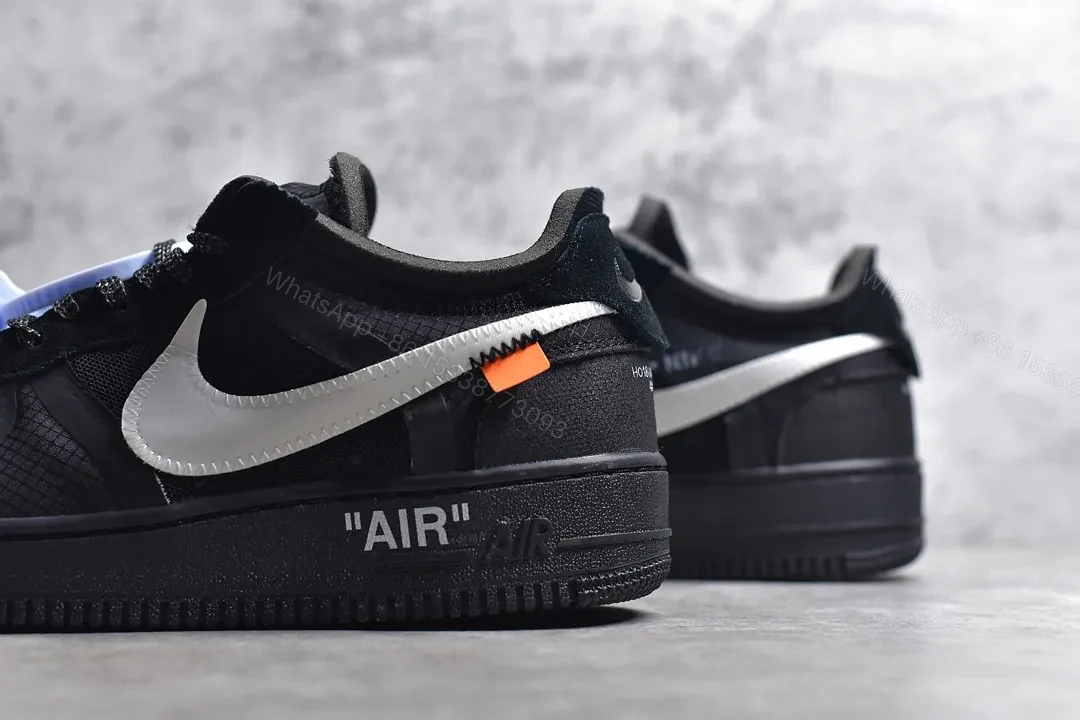 View 6 of Off White x Nike Air Force 1 Low Black White Reps