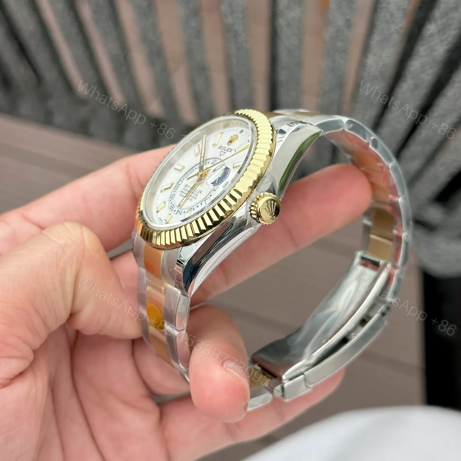 View 5 of Superclone Rolex Sky-Dweller Intense white Dial 336933 Oyster