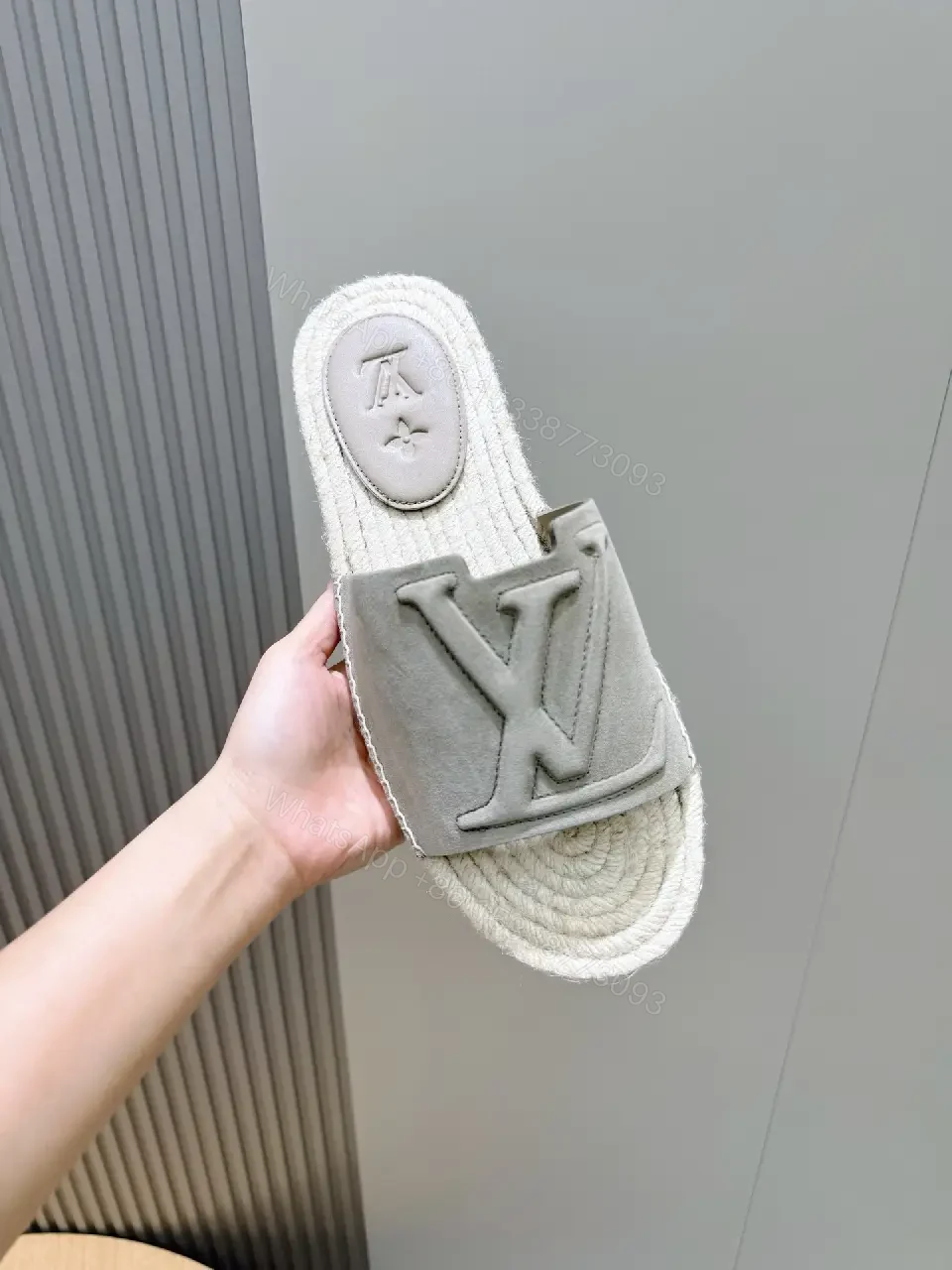 View 3 of Soft-Stride Luxury Sandals: Subtle LV-Inspired Comfort Sandals