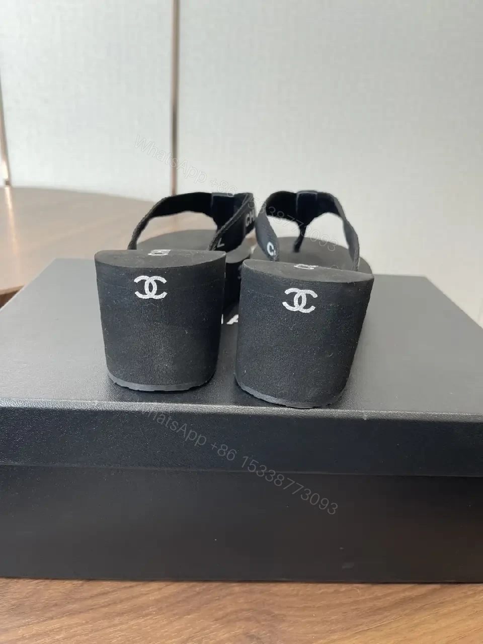View 4 of Minimalist Luxury Flip-Flops with Premium Straps - Black, EVA