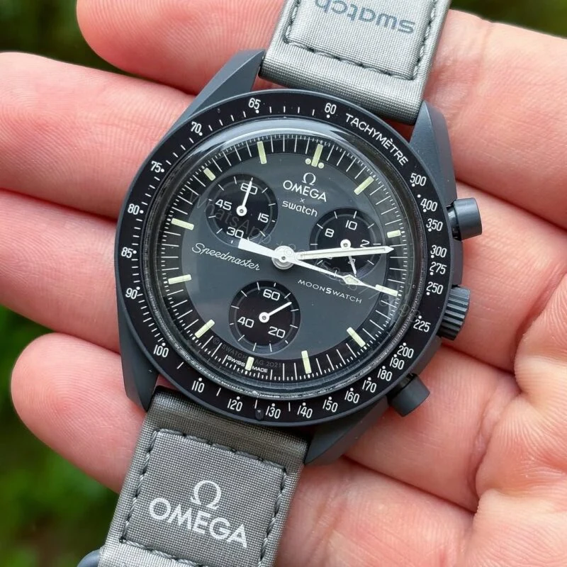 View 2 of Omega X Swatch Moonwatch Mission To Mercury 42mm Chronograph Quartz