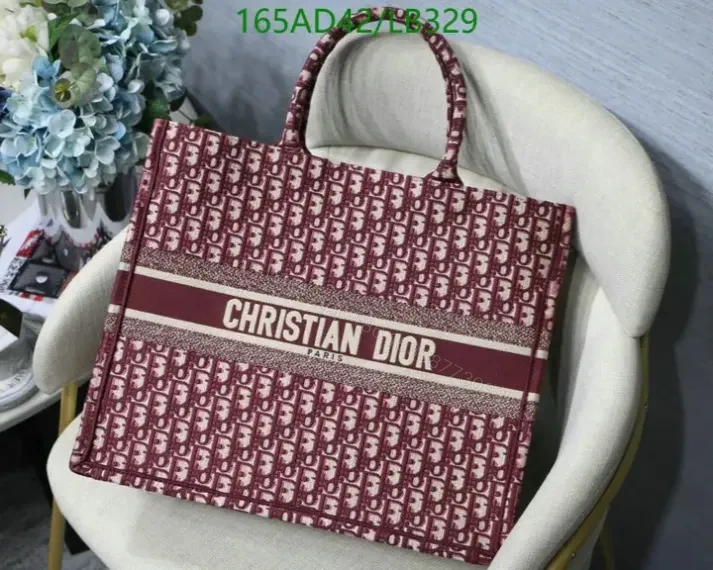 View 15 of Large Replica Dior Book Tote Handbag in Embroidered Canvas HKL478