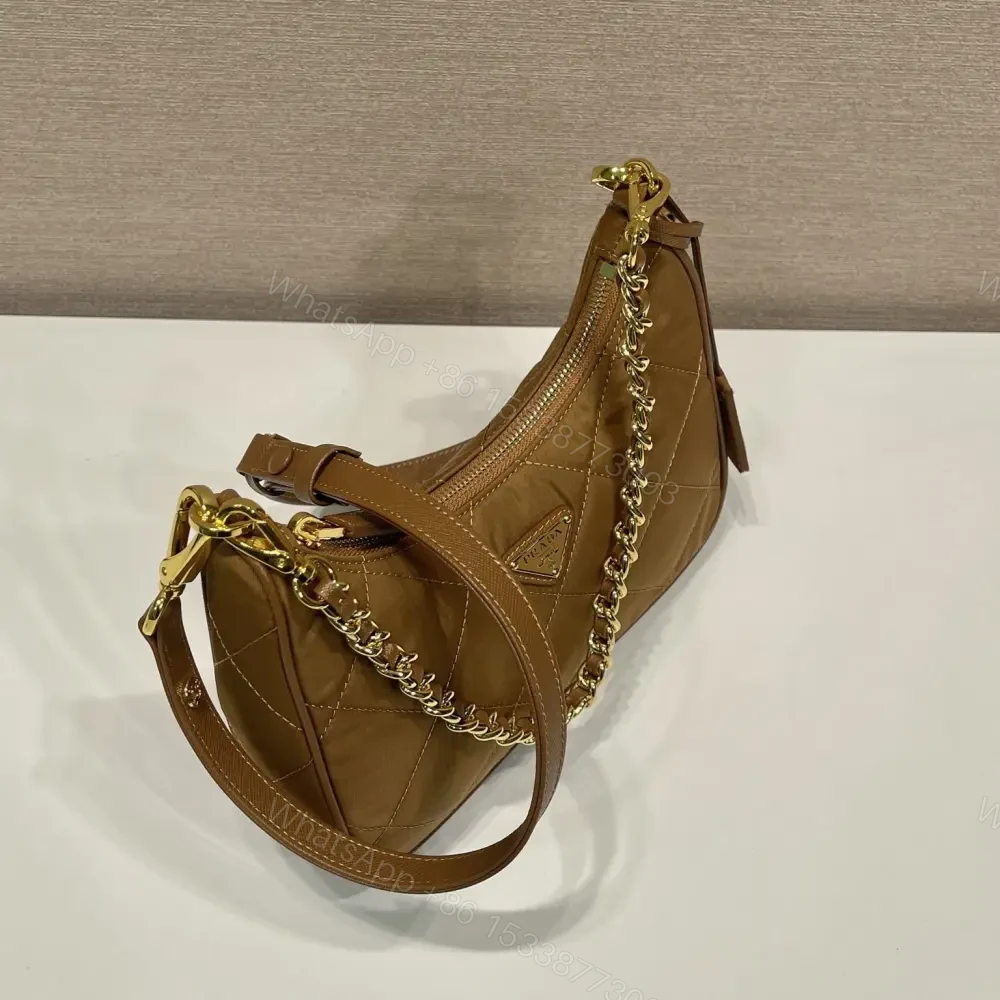 View 3 of 高仿Prada*RE-Nylon系列1BC204單肩包棕色免檢版