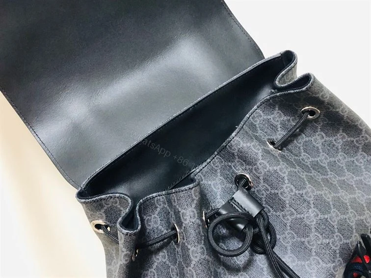 View 6 of GUCCI CANVAS GG BACKPACK IN BLACK FOR MEN – GBC28