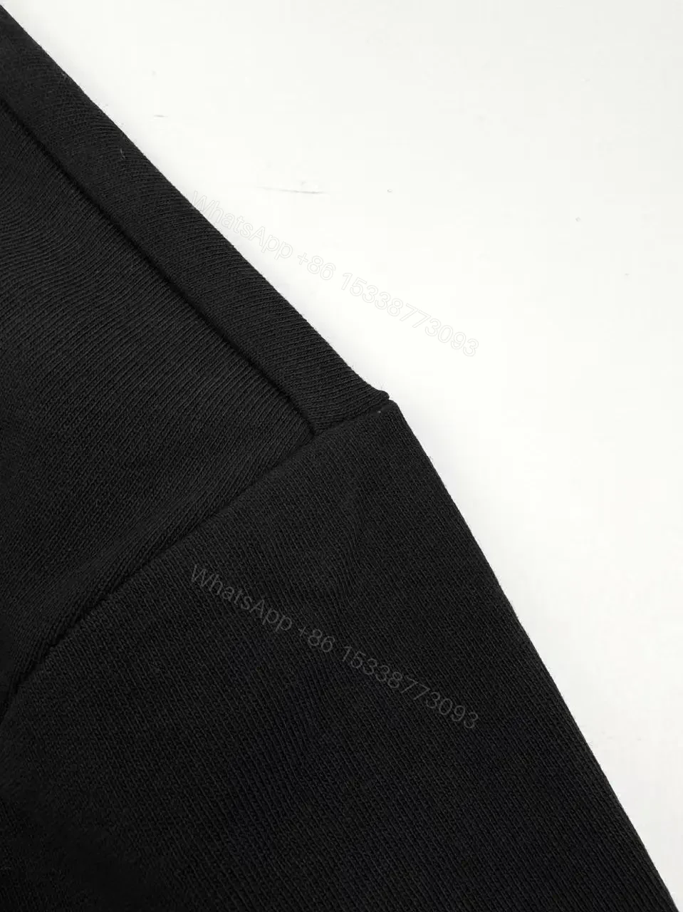 View 3 of Monochrome Crew Tee with Subtle Logo Detailing