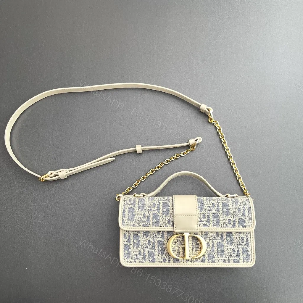 View 3 of Chic Monogram Mini Bag: Luxe Chain, Structured Texture