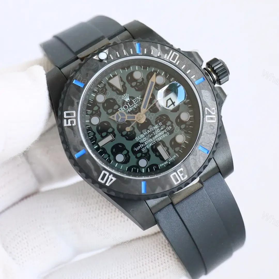 View 2 of Fearless black carbon submariner replica 40MM Blaken B33 Edition RG-BLAKEN-SUB-B33-BLACK-CARBON