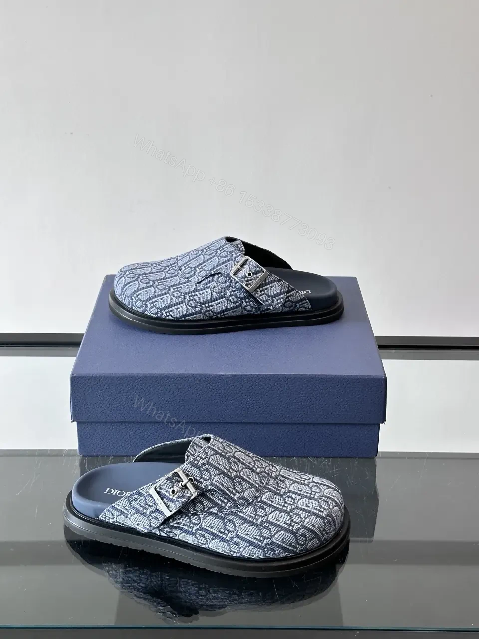 View 5 of Structured Patterned Slip-Ons with Signature Monogram Motif