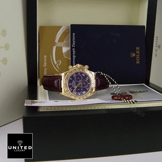 View 8 of Rolex Daytona Cosmograph 116518 Blur Dial Replica