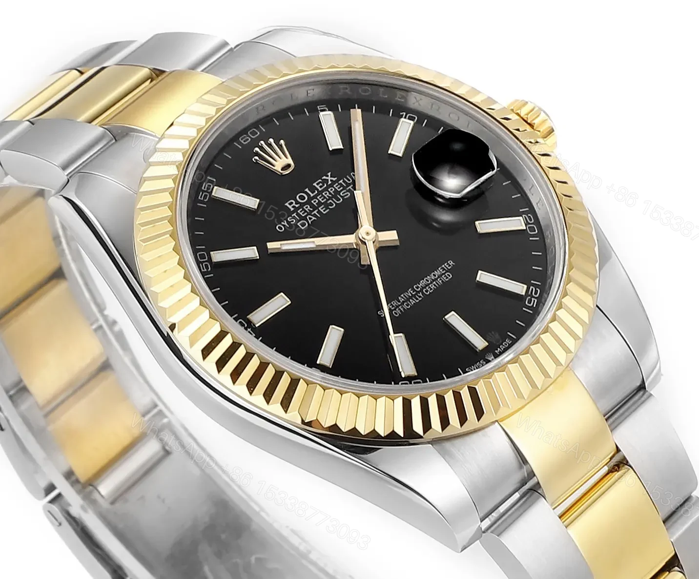 View 5 of JB Factory Clean Factory DDF Classic Black Two-Tone Watch