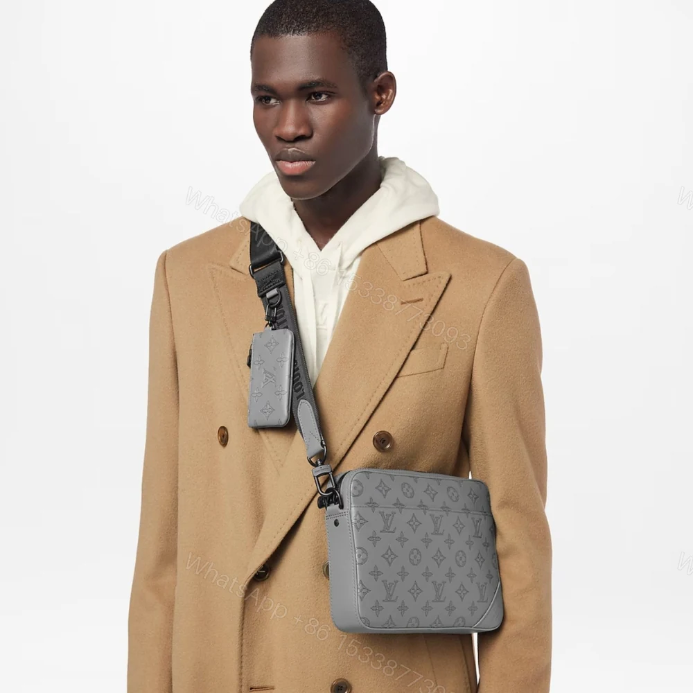 View 10 of Louis Vuitton Duo Messenger Monogram Shadow Anthracite Gray 26Cm LV M46104