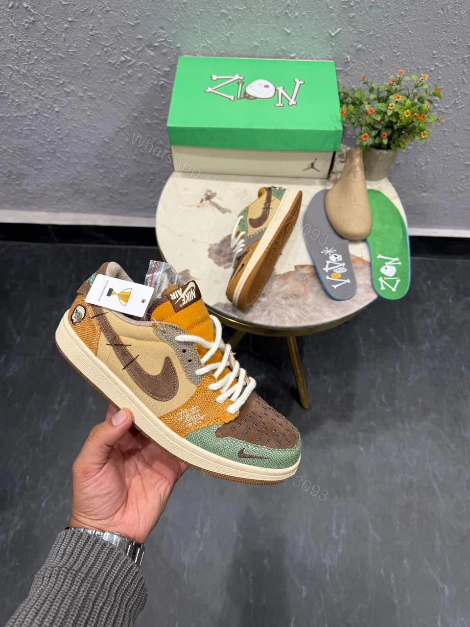 View 2 of Air Jordan 1 Retro Voodoo Zion First Copy Shoes | COD India