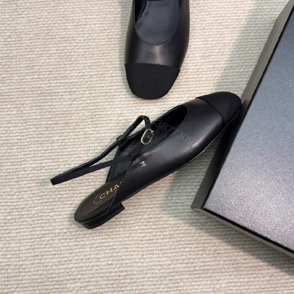 View 9 of Sleek Textured Slingback Pumps - All-Day Comfort, Black Leather