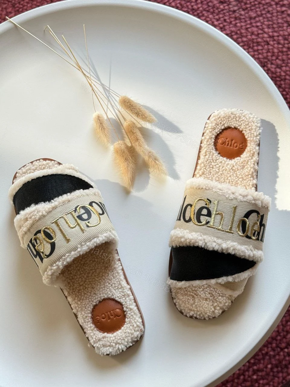 View 11 of Chloé Marcie faux fur mules & clogs