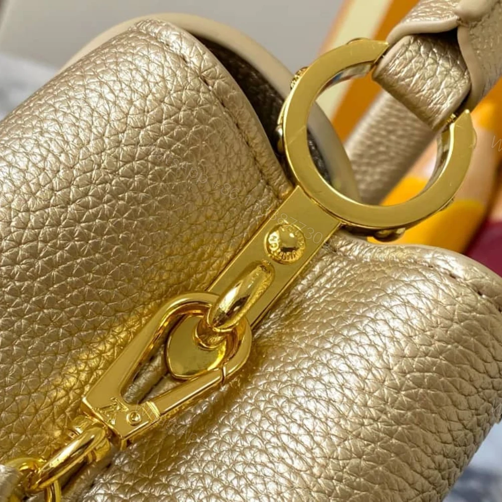 View 7 of Louis Vuitton Capucines Bag Gold 21Cm M24583