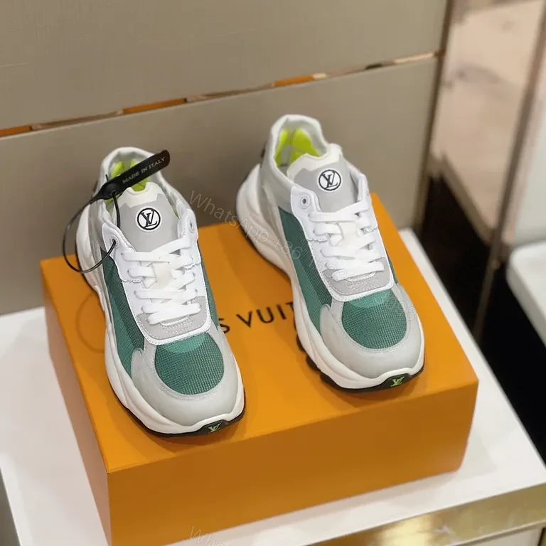 View 7 of Green Mesh LV-Inspired Sneakers: All-Day Comfort, Luxe Style