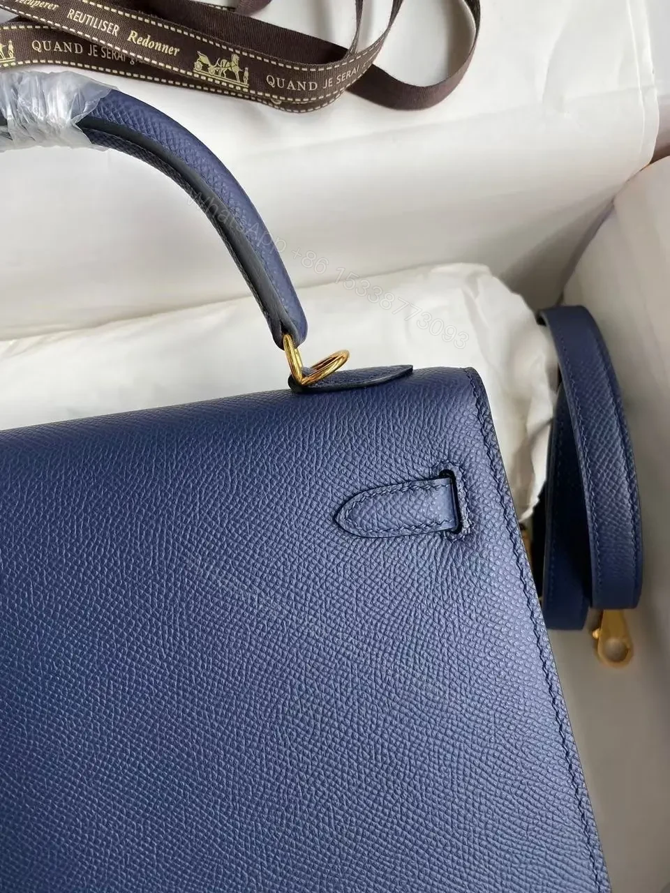 View 3 of HN 25 Sellier Navy Epsom