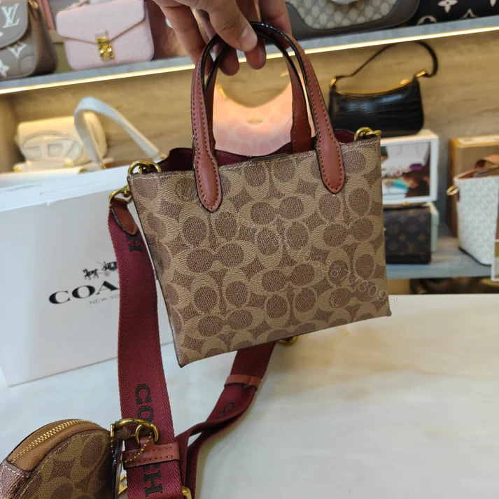 View 7 of First Copy Coach Willow 18 Satchel Ultra Premium Apricot