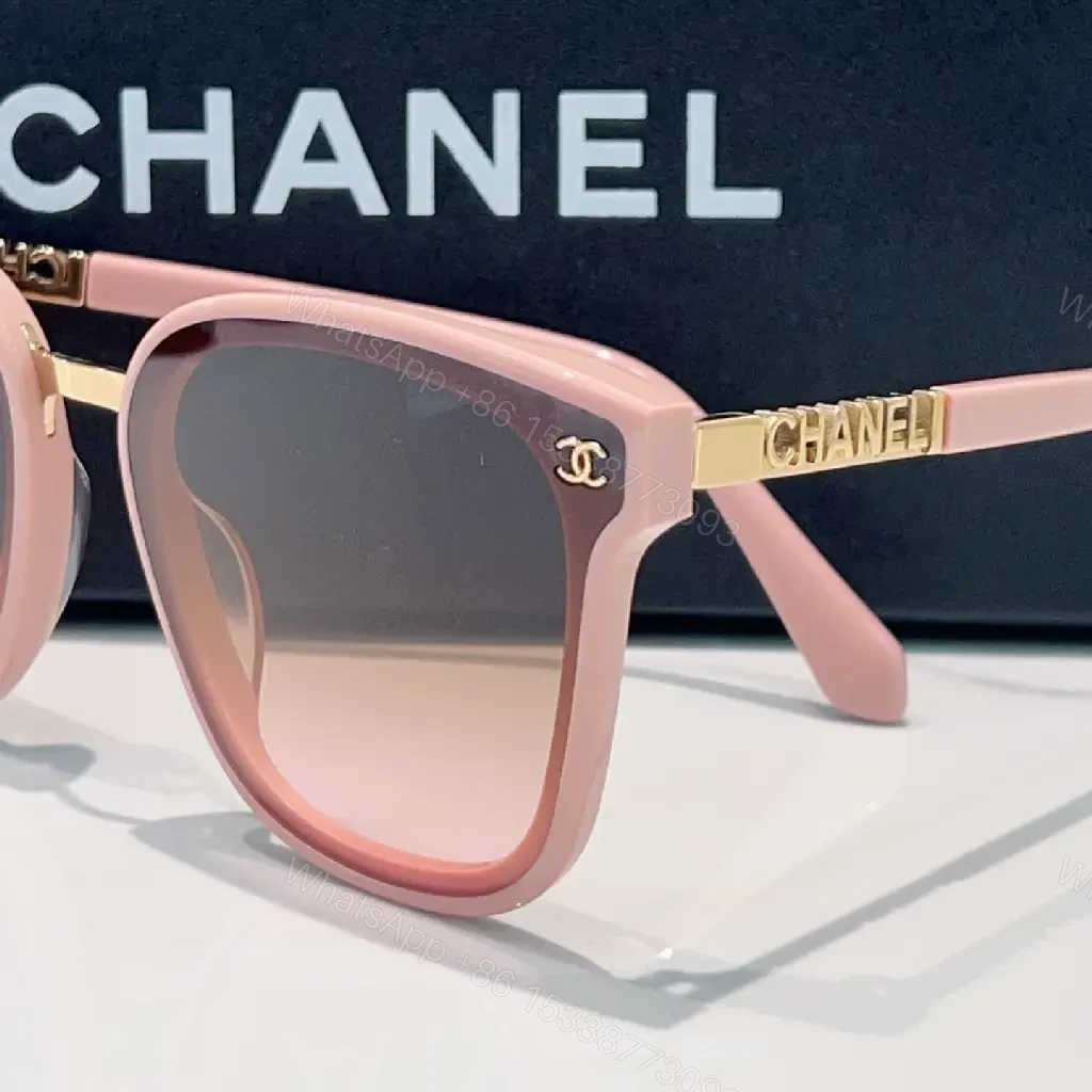 View 3 of Grayscale Sunglasses: Cat-Eye Square, Gold Bridge, Gradient Lenses